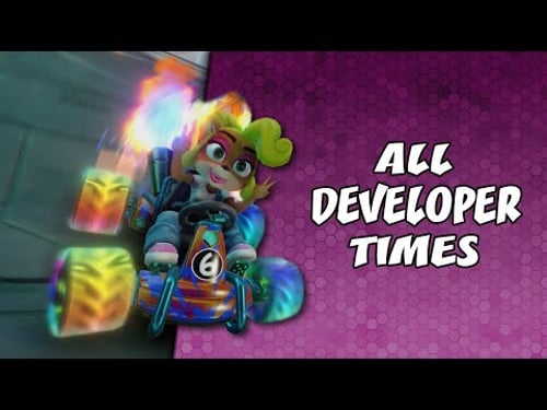 ALL Developer Time Trials (Mostly) With Acceleration (With Tips) | Crash Team Racing: Nitro Fueled