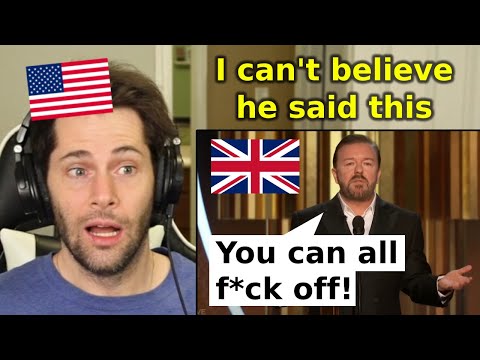 American Reacts to Ricky Gervais - 2020 Golden Globes Monologue
