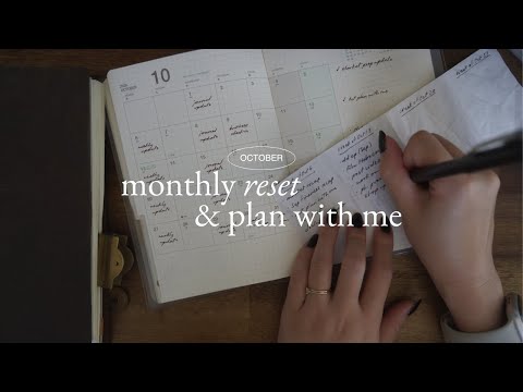October plan with me & monthly reset βΈ small business goal setting