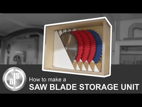 FINALLY, MY SAW BLADES HAVE A STORAGE PLACE | MAKING A SAW BLADE STORAGE UNIT