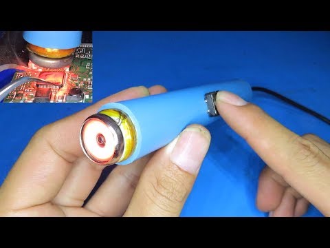 How to make a hot air soldering iron from 12V car cigarette lighter