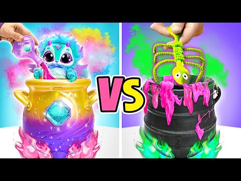 Let's Mix Magical Potion With Surprise Creatures✨ How To Make Cute Little Monsters🦎 DIY Tutorial
