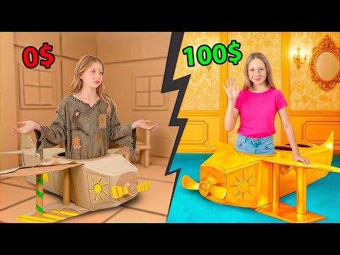Nastya - CARDBOAD TOYS VS EXPENSIVE TOYS