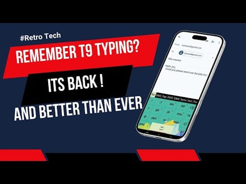 Remember T9 Typing? It is back, better than ever!