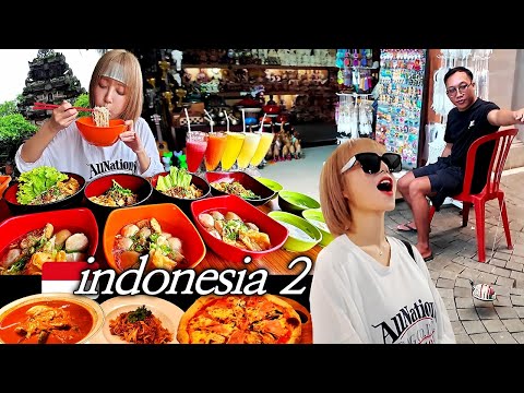 Crazy Bali Mukbang Day! Slurping Noodles & Exploring Ubud Market!