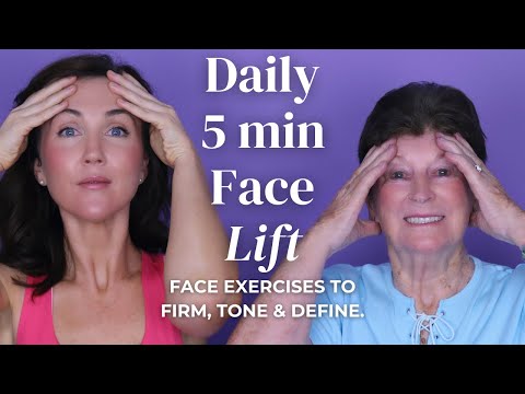 5-Min Non-Surgical Facelift | Exercises To Reduce Wrinkles, Tighten Skin & Sculpt Jawline Naturally