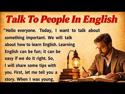 Talk To People In English || Graded Reader || Improve Your English || Learn English || Level 1