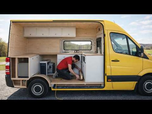 Man Transforms an Old Van into a Dream Mobile Home | Start to Finish by @FurtherFabrication