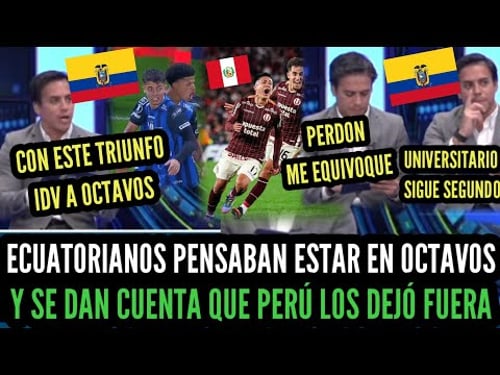 ECUATORIANOS Celebraban pasar a OCTAVOS y se enteran que UNIVERSITARIO los Eliminó ante RIVER