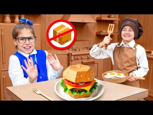 Eva and Friends Cardboard Cafe Adventure for kids