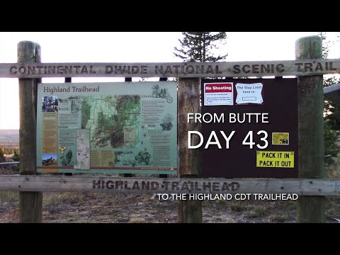 Day 43 of the GDMBR - from Butte, MT to the Highland Trailhead campground