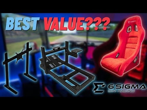 BEST Value Sim Racing Cockpit? | 6 Sigma 6S-80 + Bucket Seat + Monitor Stand Review