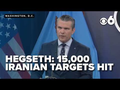 Hegseth: 15,000 Iranian targets hit