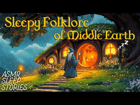 Fall Asleep to 4 Hours of Middle Earth Lore | Cozy LOTR Fantasy Bedtime Stories & Rain Ambience