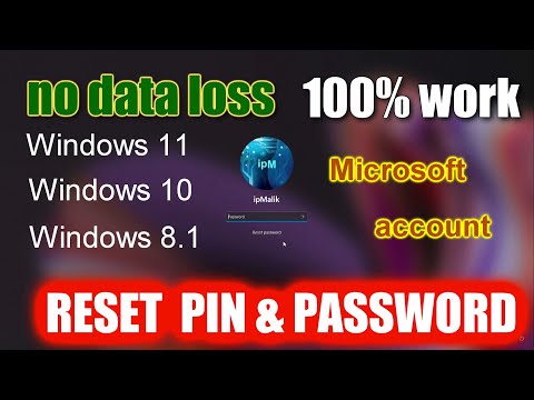 How to bypass a forgotten PIN, Microsoft account password in cmd with a local account