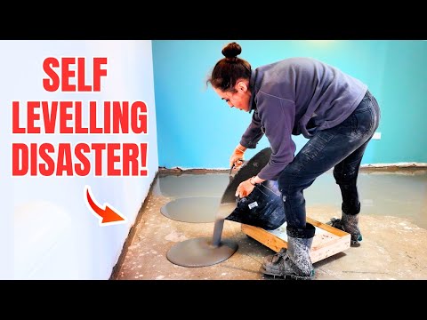 I tried self levelling compound, but it was a DISASTER!!!