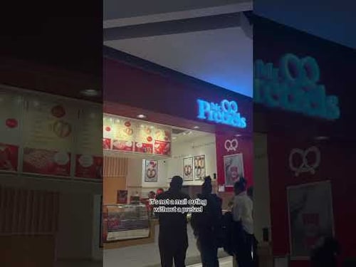 if i buy one thing from the mall, it has to be a pretzel ๐ฅจ #pretzels #mall #canada