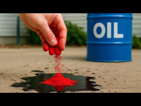 Mix pigment POWDER and used motor OIL and DEFY all laws of SCIENCE!