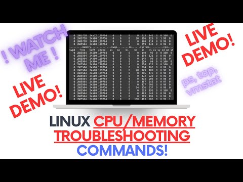 Linux CPU & Memory Troubleshooting Commands - For Work & Interviews