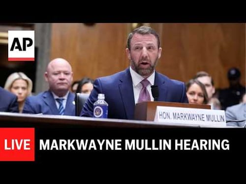 LIVE: Markwayne Mullin confirmation hearing for DHS secretary (full)