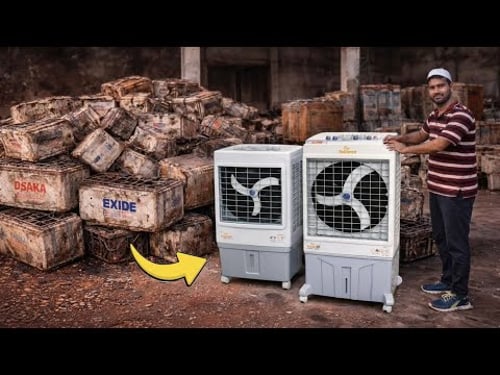 How Scrap Battery Covers Become Air Coolers in a Real Factory