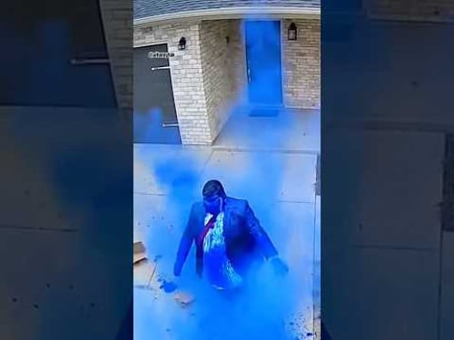 Porch Pirate Ruins Suit! #instantkarma
