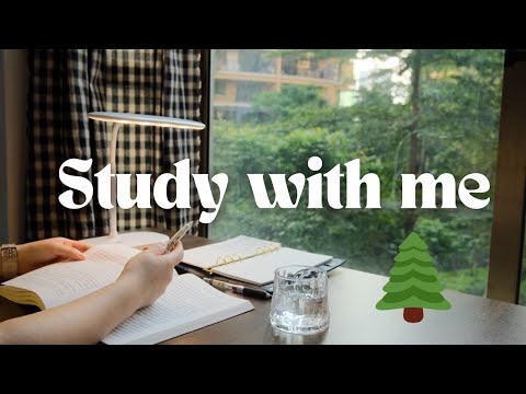 1 Hour Study With Me🌳Tree View & Calm Music🎵,No Breaks