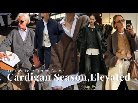 How to Style a Cardigan for Fall & Winter | Effortless Layering with Coats, Trench, and Leather