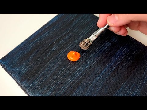 Easiest way to paint waterfalls / Autumn scenery for beginners / Acrylic painting