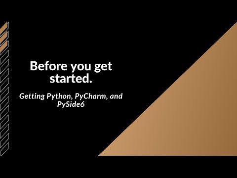 Getting started with Python, PyCharm, and PySide6.