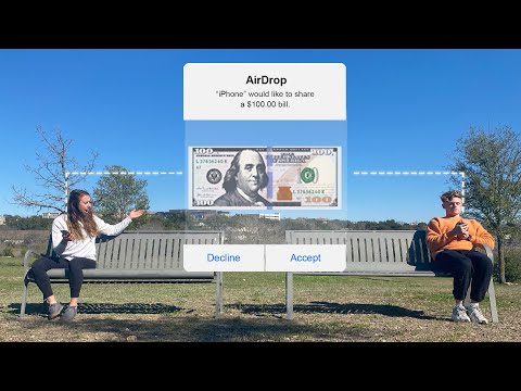 AirDropping ACTUAL $100 Bills To Strangers