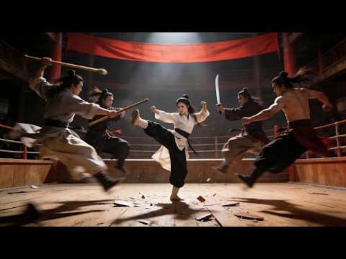 四大功夫高手瞧不起少女,誰料卻被他一招擊敗!