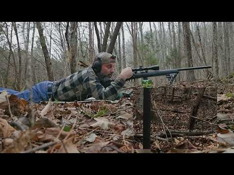 Long range training. Savage Mark 2 22lr. Shot a 3/4 MOA target at 122 yards in two shots. FUN