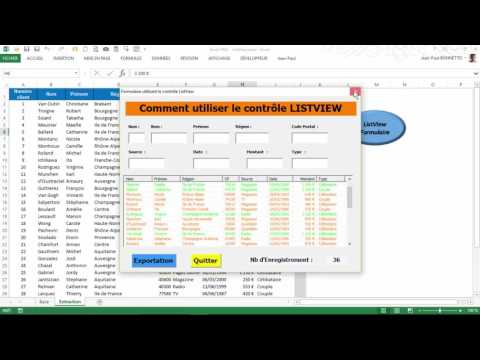 Excel VBA - Comment utiliser le Contrôle ListView