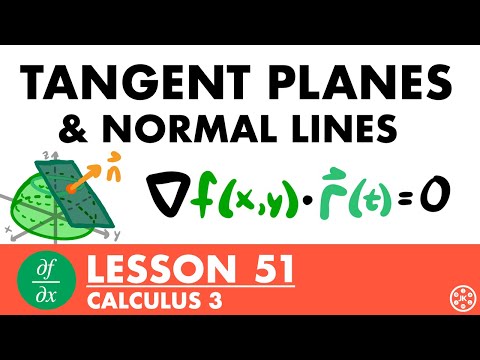 Tangent Planes & Normal Lines | Calculus 3 Lesson 51 - JK Math