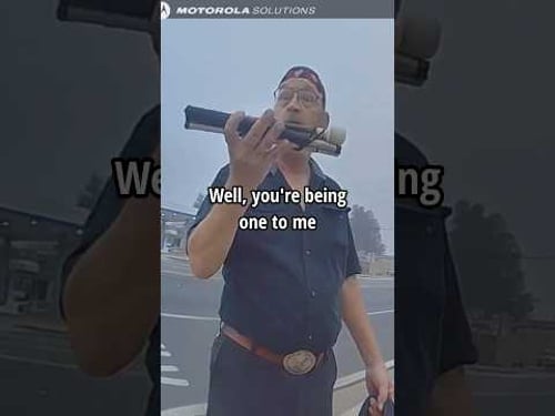 Bodycam: Female cop arrests legally blind man for having a walking stick