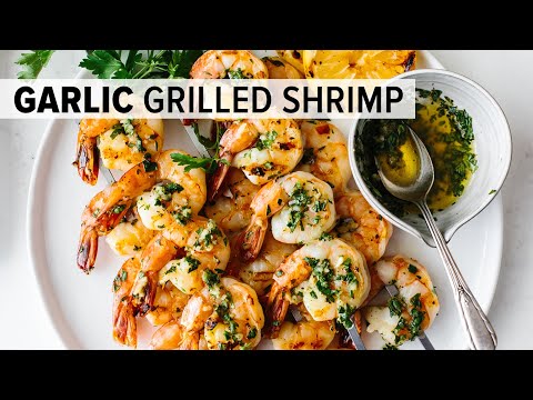 BEST GRILLED SHRIMP RECIPE | garlic grilled shrimp skewers - easy!