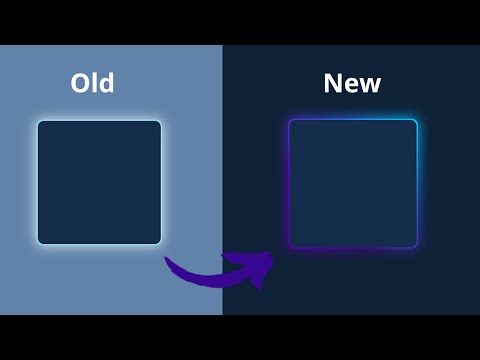 Modern CSS Border & Box Shadow Gradient Effect | Old vs New Design
