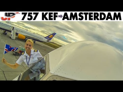 Piloting ICELANDAIR Boeing 757 Keflavik to Amsterdam