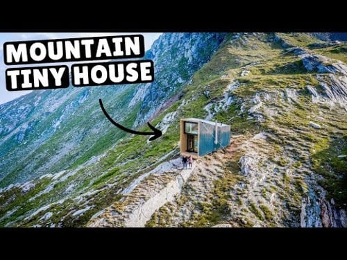 Our TINY HOME IN THE SWISS ALPS (full tour)