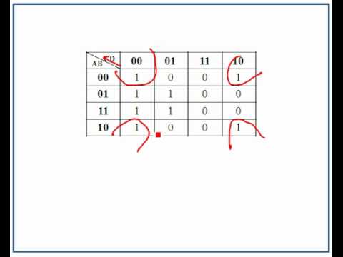 Digital Design 4: Grouping K-maps and simplified Boolean Expressions (correction @ 4:35 see below)