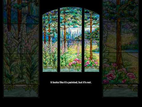 Take a closer look at the Tiffany "Garden Landscape" Window