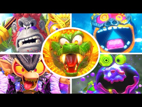 Donkey Kong Bananza - All Bosses + Cutscenes (No Damage)