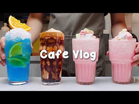 💕편안한 주말 1시간 모아보기🌸지치고 힘들 땐 음료 ASMR로 힐링해요 카페 브이로그 1 hour Cafe Vlog ASMR Tasty Coffee