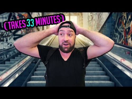 Riding the Longest Escalator in the World!