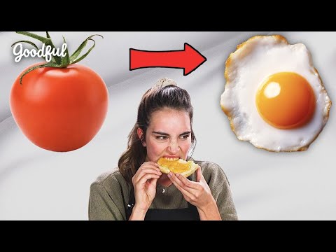 I Tried To Make A Vegan Runny Egg Yolk Out Of Tomatoes | Goodful