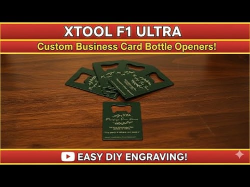 Custom Engraving Some Business Card Bottle Openers