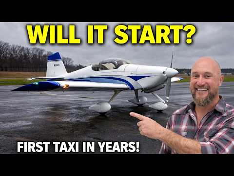 Hurricane Damaged RV6 First Taxi After Years !