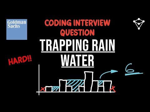 Goldman Sachs Coding Interview Question - Trapping Rain Water - LeetCode 42