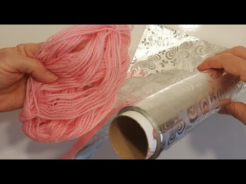 ФОЛЬГА + ПРЯЖА ! Я НЕ УСТАЮ ИХ ДЕЛАТЬ! ЭТО ПРОСТО БОМБА! подарки поделки из пряжи diy идеи.